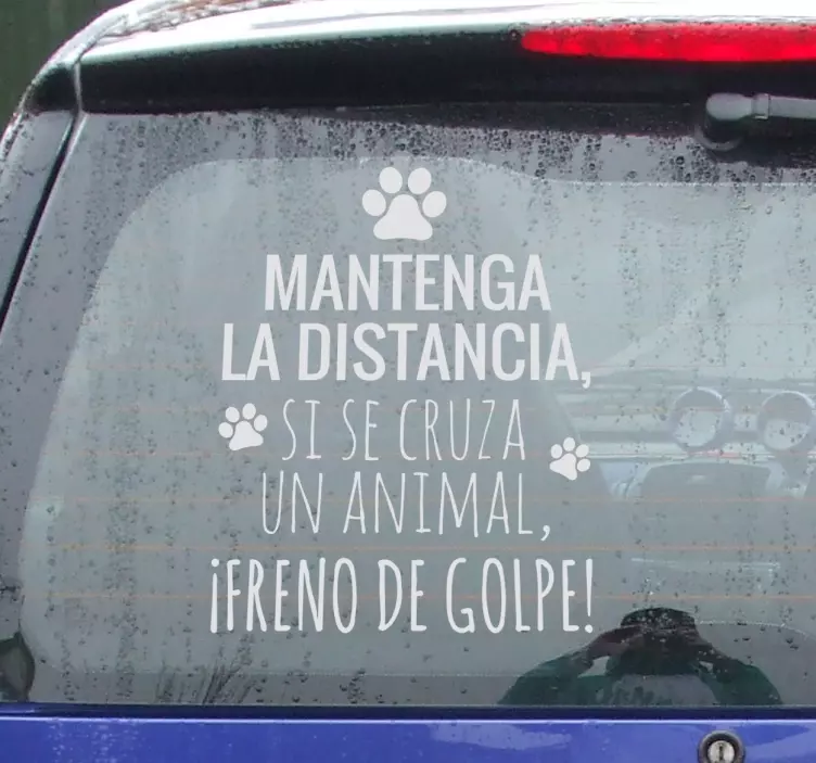 Pegatina para coches distancia animales klistremerke til bil - Tenstickers