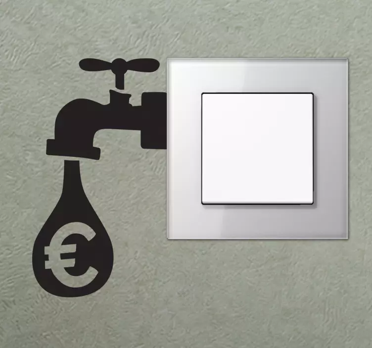 Pengekran veggklistremerke - Tenstickers