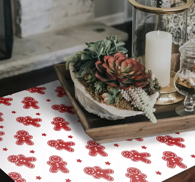 Pepperkakefigurer mønster event-klistremerke - Tenstickers