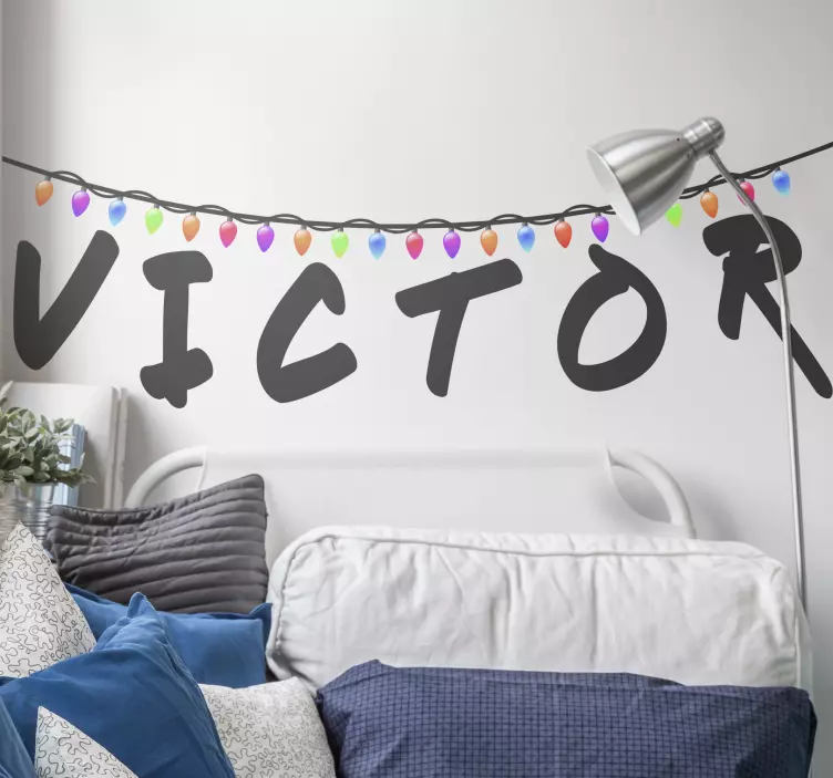 Personaliserbare fremmed ting veggklistremerke - Tenstickers