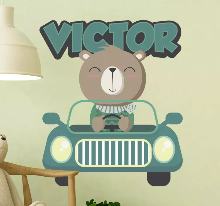 Personlig biltekst-klistremerke - Tenstickers