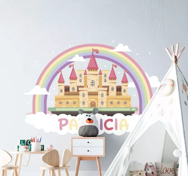 Personlig tegneserie med fantasy-slott - Tenstickers