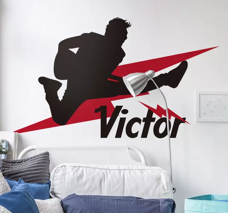 Personlig gitarist-klistremerke - Tenstickers