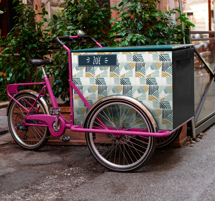 Personlig navnelabel for lastesykkel klistremerke sykkel - Tenstickers