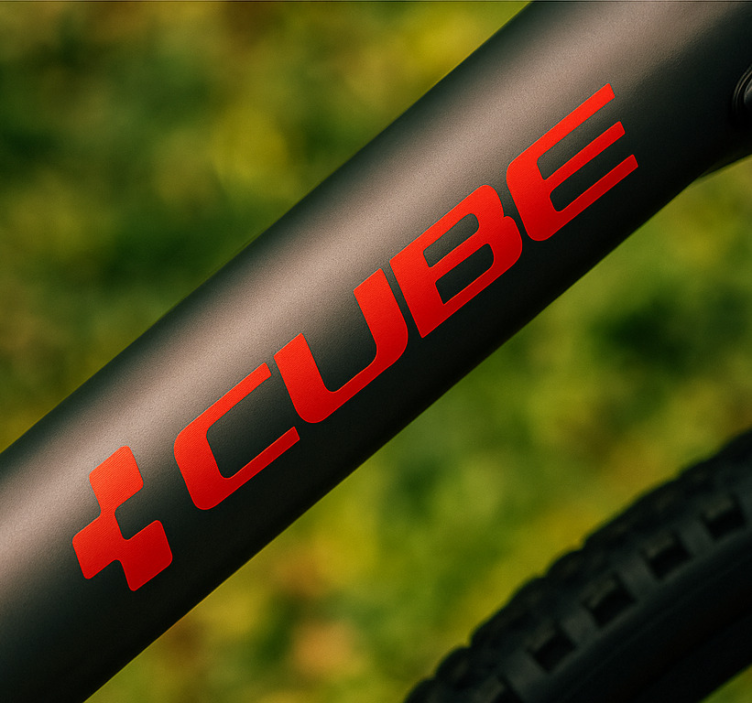 Personlig sykkellogo sykkel klistremerke - Tenstickers