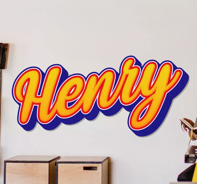 Personlig vintage graffiti skrift klistremerke - Tenstickers