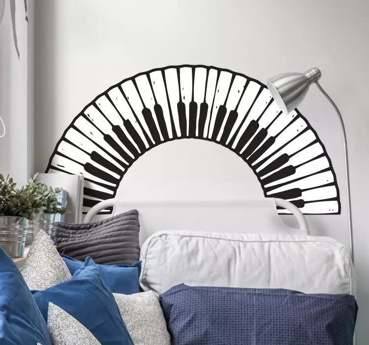 Piano keyboard musikalske klistremerker - Tenstickers