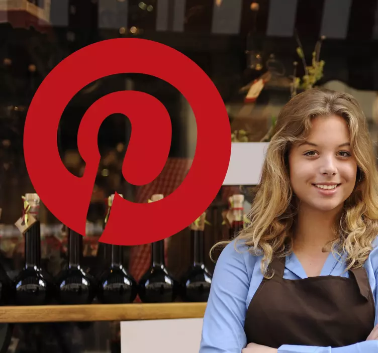 Pinterest logo dekal - Tenstickers
