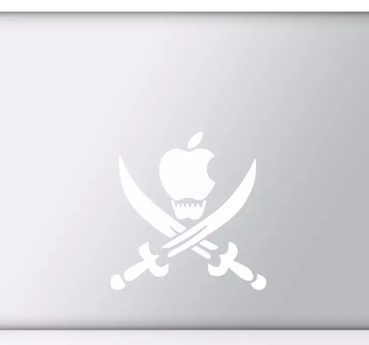 Pirat hodeskalle apple mac klistremerke - Tenstickers