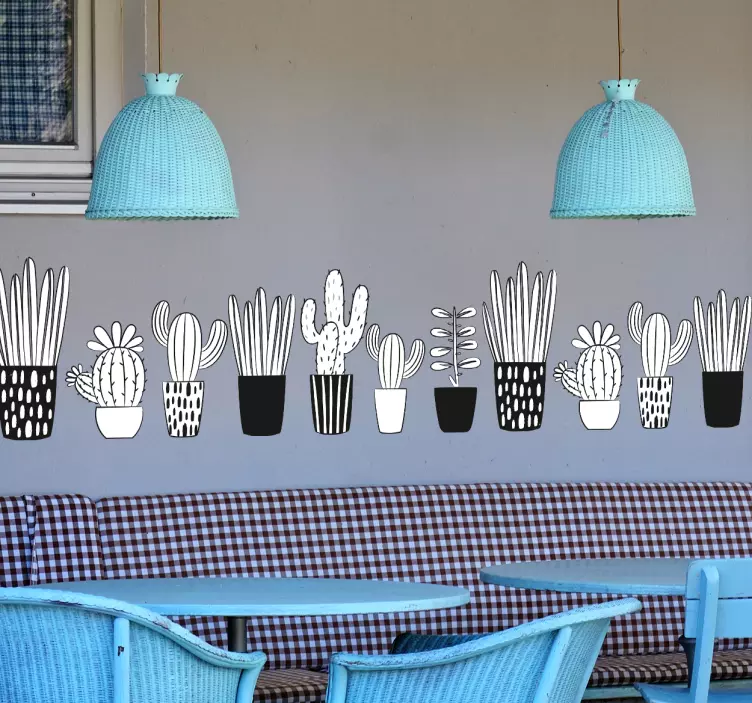 Dekorative planteillustrasjoner veggklistremerke - Tenstickers