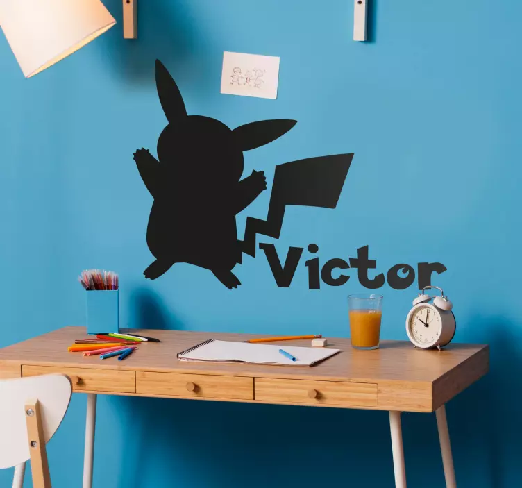 Pokémon med navn personlig klistremerke - Tenstickers