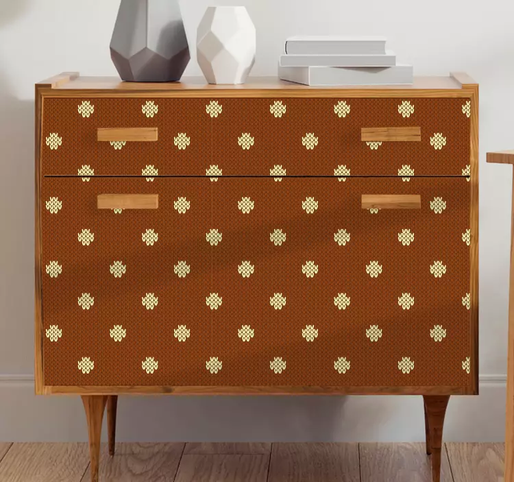 Polkadot-motiv klistremerke møbler - Tenstickers