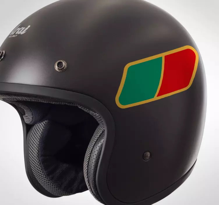 Fantastisk portugisisk flagg motorsykkel dekal - Tenstickers
