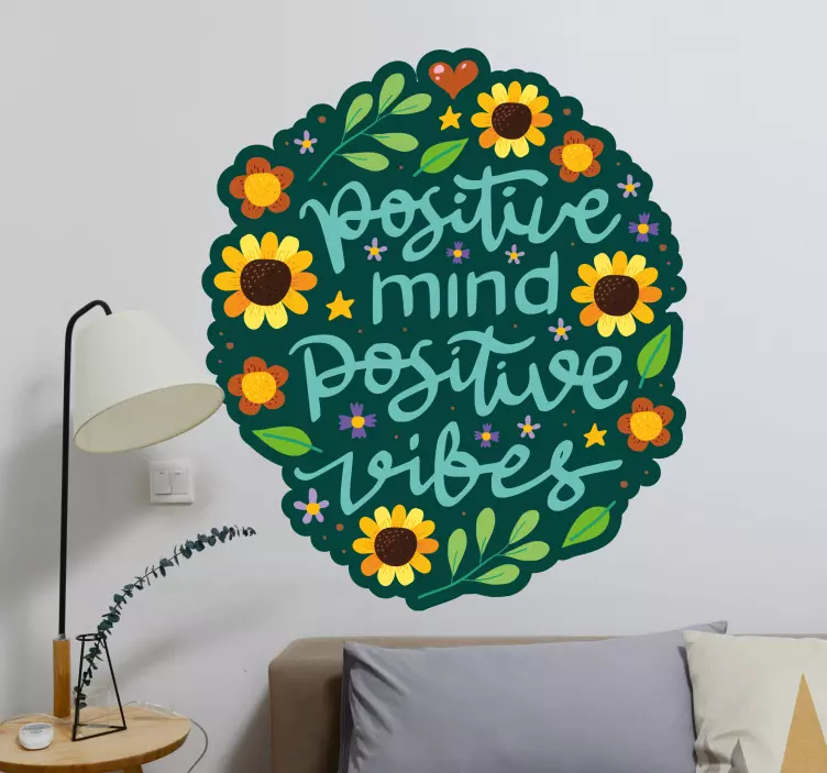 Positivt sinn positive vibber klistremerke dyr - Tenstickers