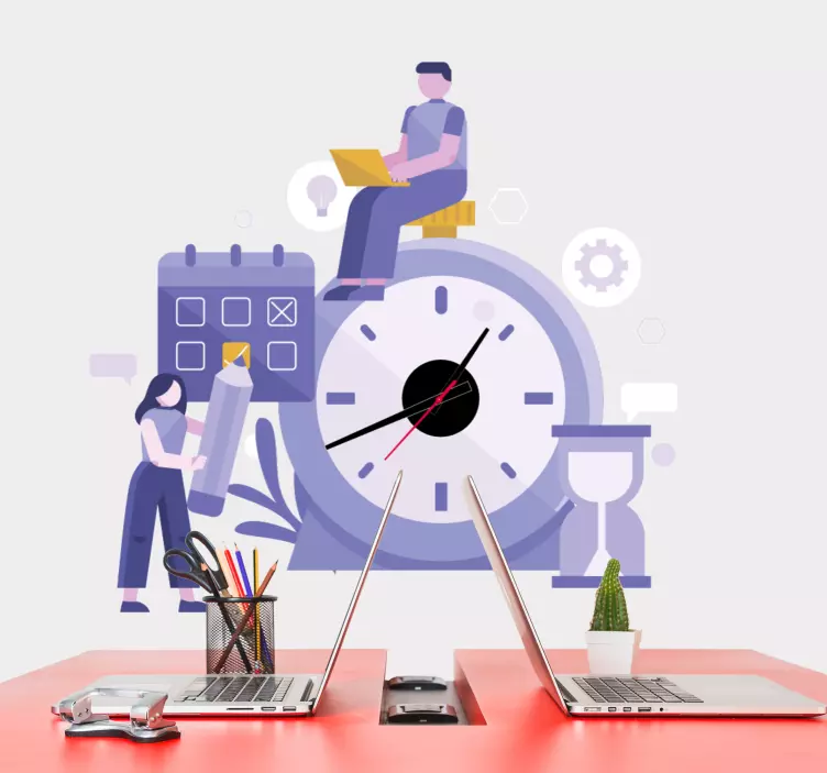 Produktivitetstidsstyring klistremerke dyr - Tenstickers