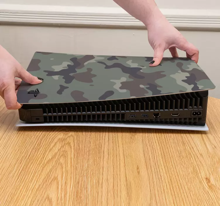 Ps5 klistremerke med kamuflasjemønster - Tenstickers