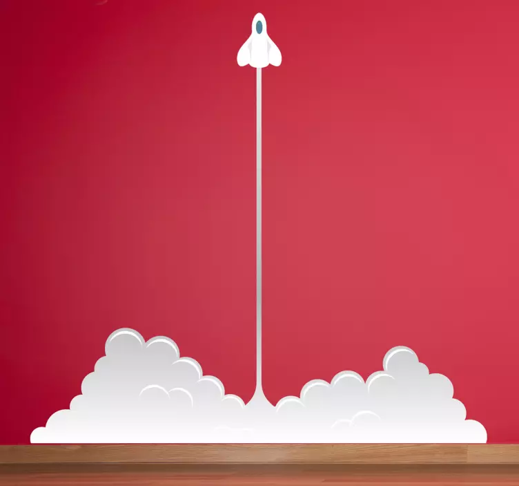 Rakett lansering barn klistremerke - Tenstickers