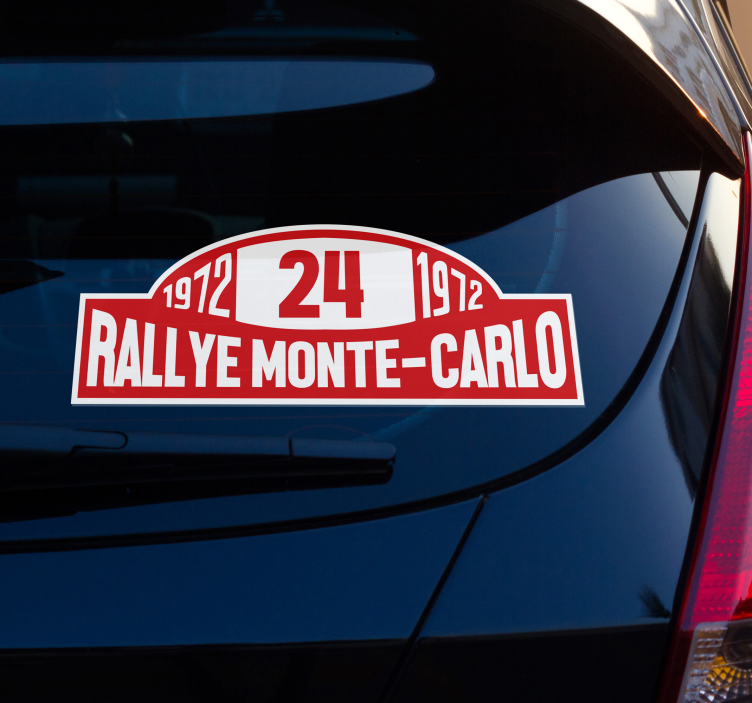 Rally nummer monte-carlo klistremerke til bil - Tenstickers