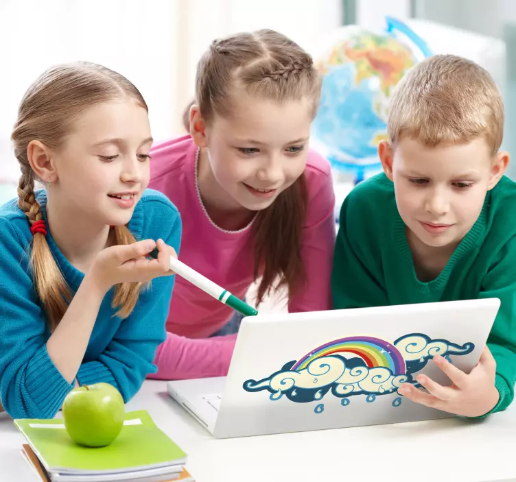 Regnbue bærbar datamaskin - Tenstickers