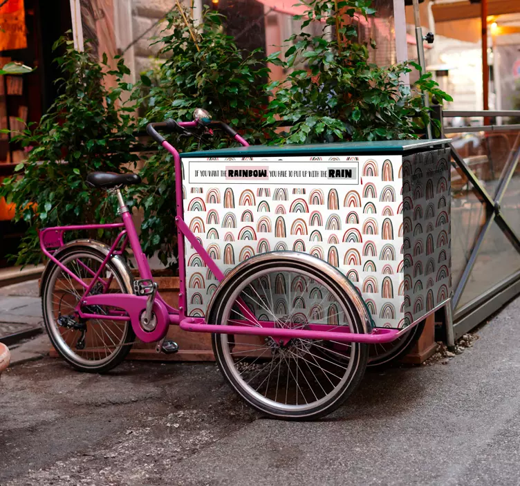 Regnbue tilbud for lastesykkel klistremerke sykkel - Tenstickers