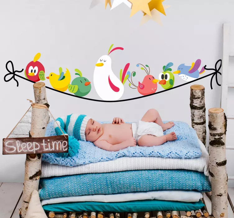 Klistremerke med regnskog dyr - Tenstickers