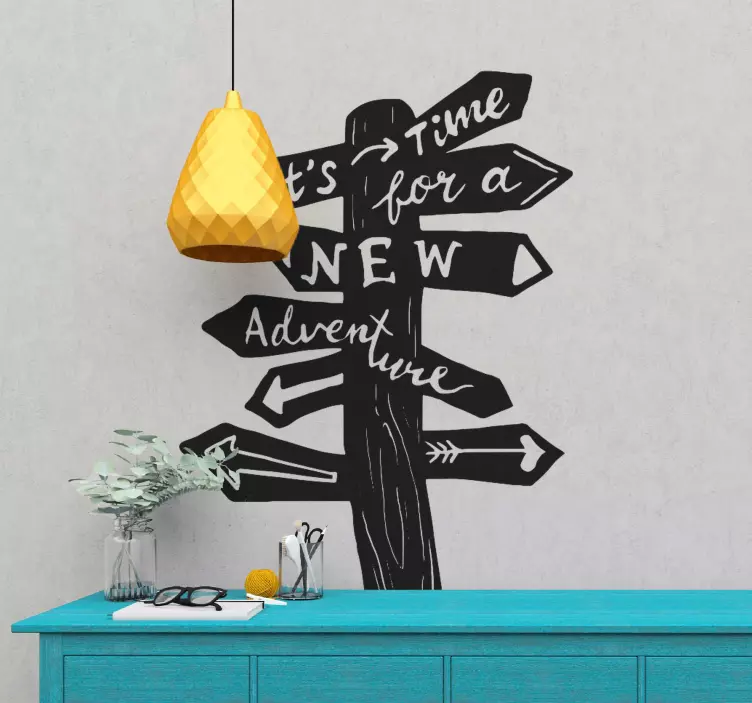 Reiseskilt vintage klistremerker - Tenstickers