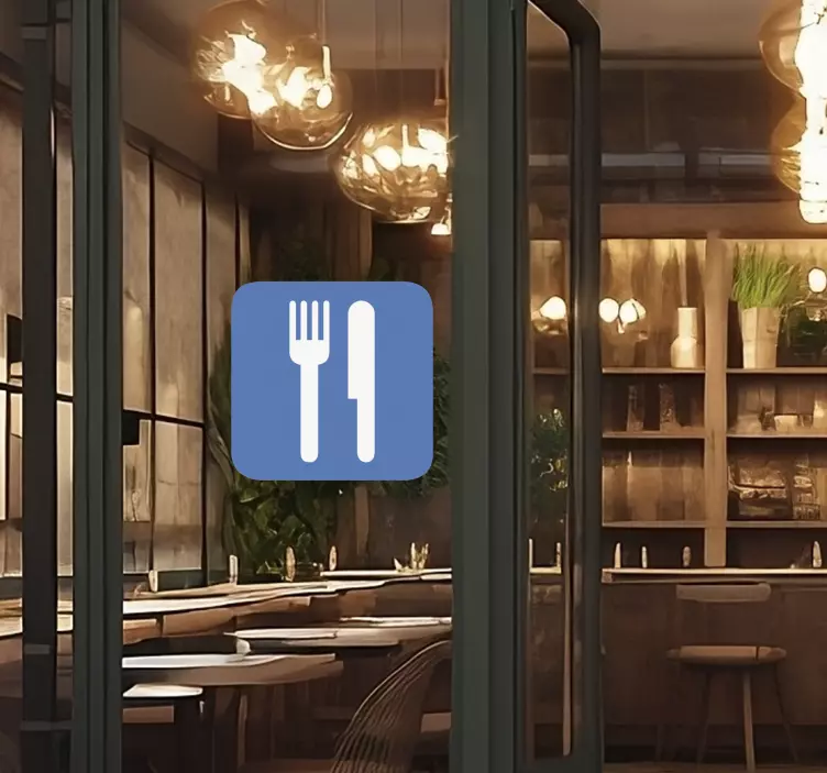 Restaurant ikon veggen klistremerke - Tenstickers