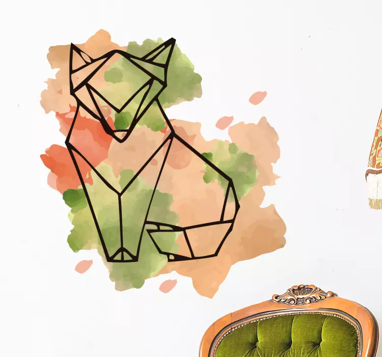 Rev og flekker som tegner veggklistremerke - Tenstickers