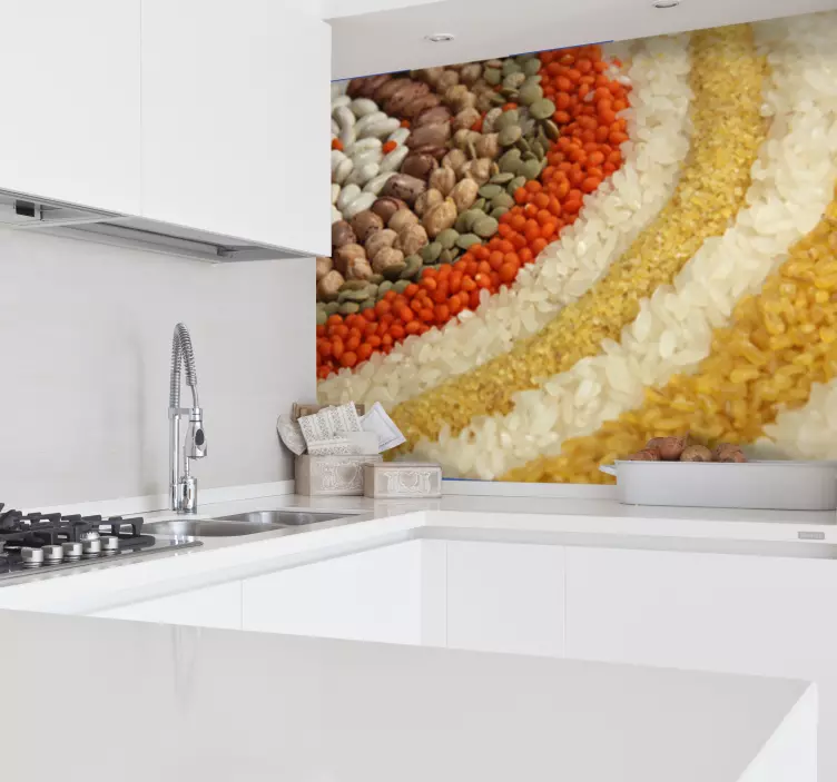 Risbønner og linser fotografier på vegg - Tenstickers
