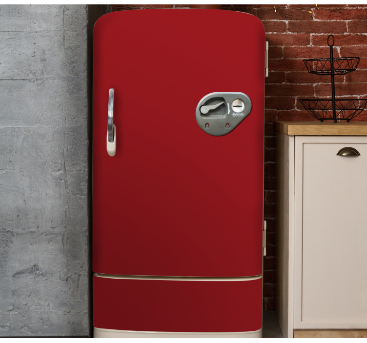 Rød vintage salgsautomat klistremerke kjøleskap - Tenstickers