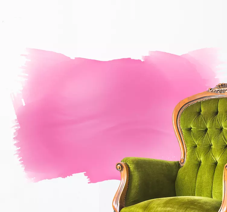 Rosa maling spot abstrakt wallstickers - Tenstickers