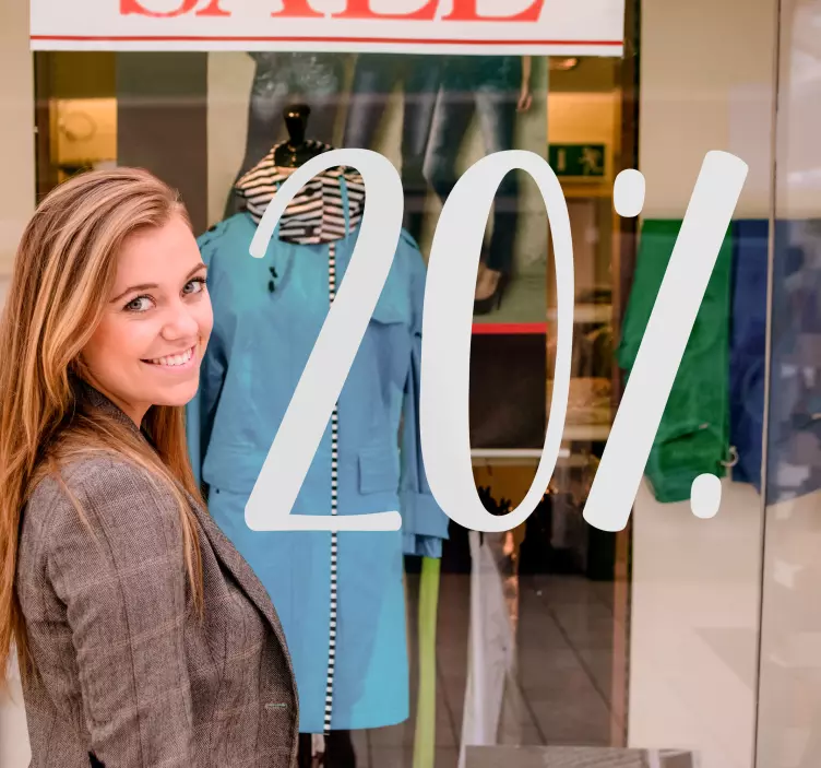 Salgsklistremerke for rabatterte tilbud - Tenstickers