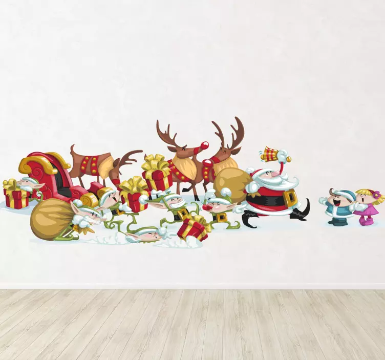 Santa claus er her julemerke - Tenstickers