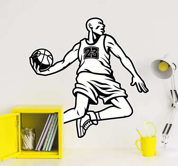 Scoring basketball vegg klistremerke - Tenstickers