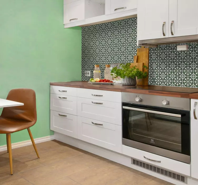 Sement på en grønn bakgrunn flis dekal - Tenstickers