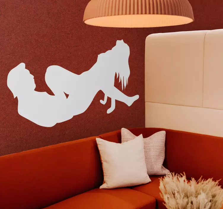 Sex par silhuett klistremerke - Tenstickers