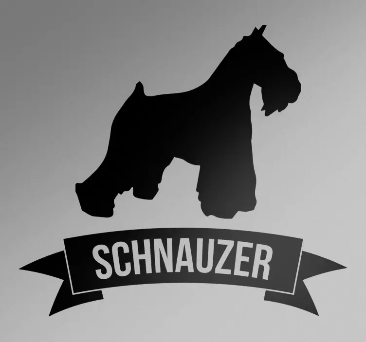 Silhouette schnauzer veggklistremerke - Tenstickers