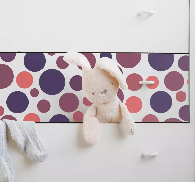 Sirkulær dørklistremerke - Tenstickers