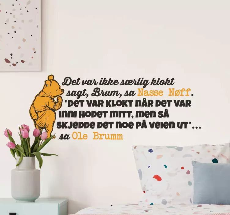 Sitat det var bedre i hodet mitt sitat sticker - Tenstickers