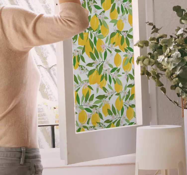 Sitron tre vindu klistremerke - Tenstickers