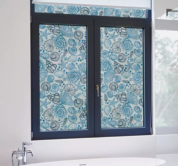 Skjell vindu klistremerke - Tenstickers