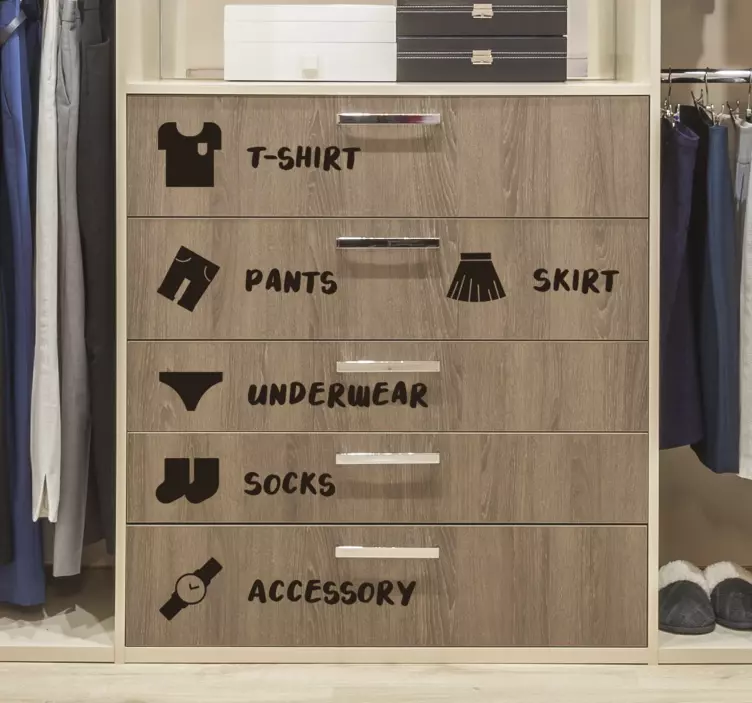 Klistremerke for skapsmøbler - Tenstickers