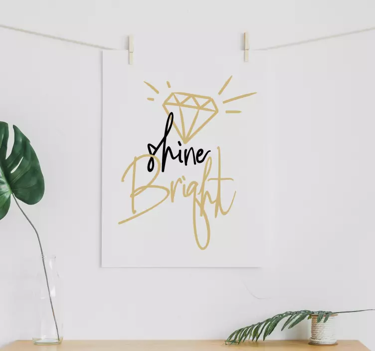 Skinn lyse veggen tekst klistremerke - Tenstickers