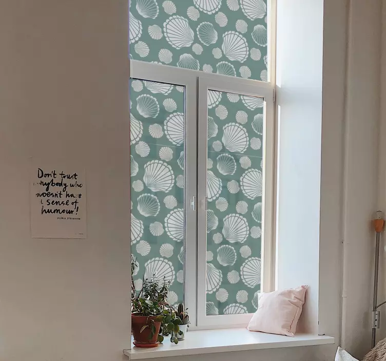 Skjell verden vindu klistremerke - Tenstickers