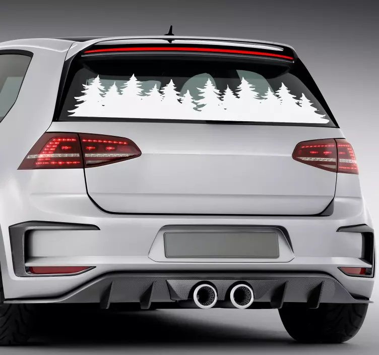 Skogstredekorasjon til biler  - Tenstickers