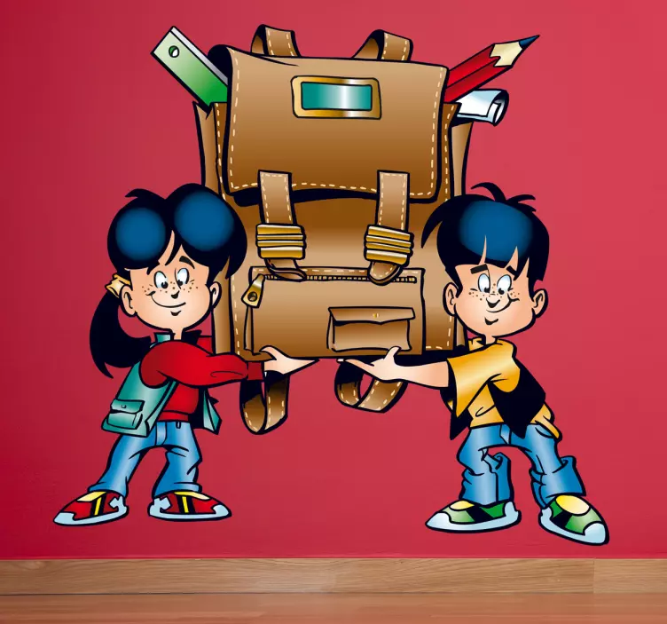 Skolesekk-dekal - Tenstickers