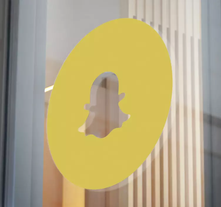 Snap chat logo vinduemerket - Tenstickers