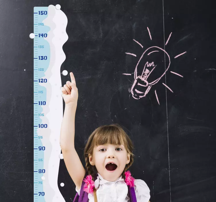 Snøfnugg meter-klistremerke - Tenstickers