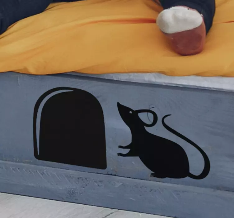 Socket mus dyr veggoverføringsbilde - Tenstickers