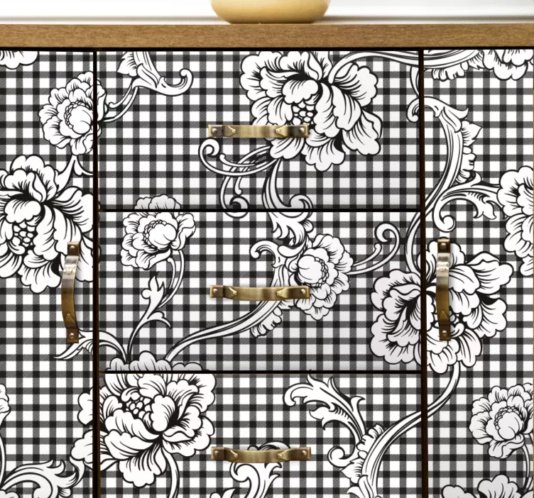 Sofistikert blomsterarrangement klistremerke dyr - Tenstickers